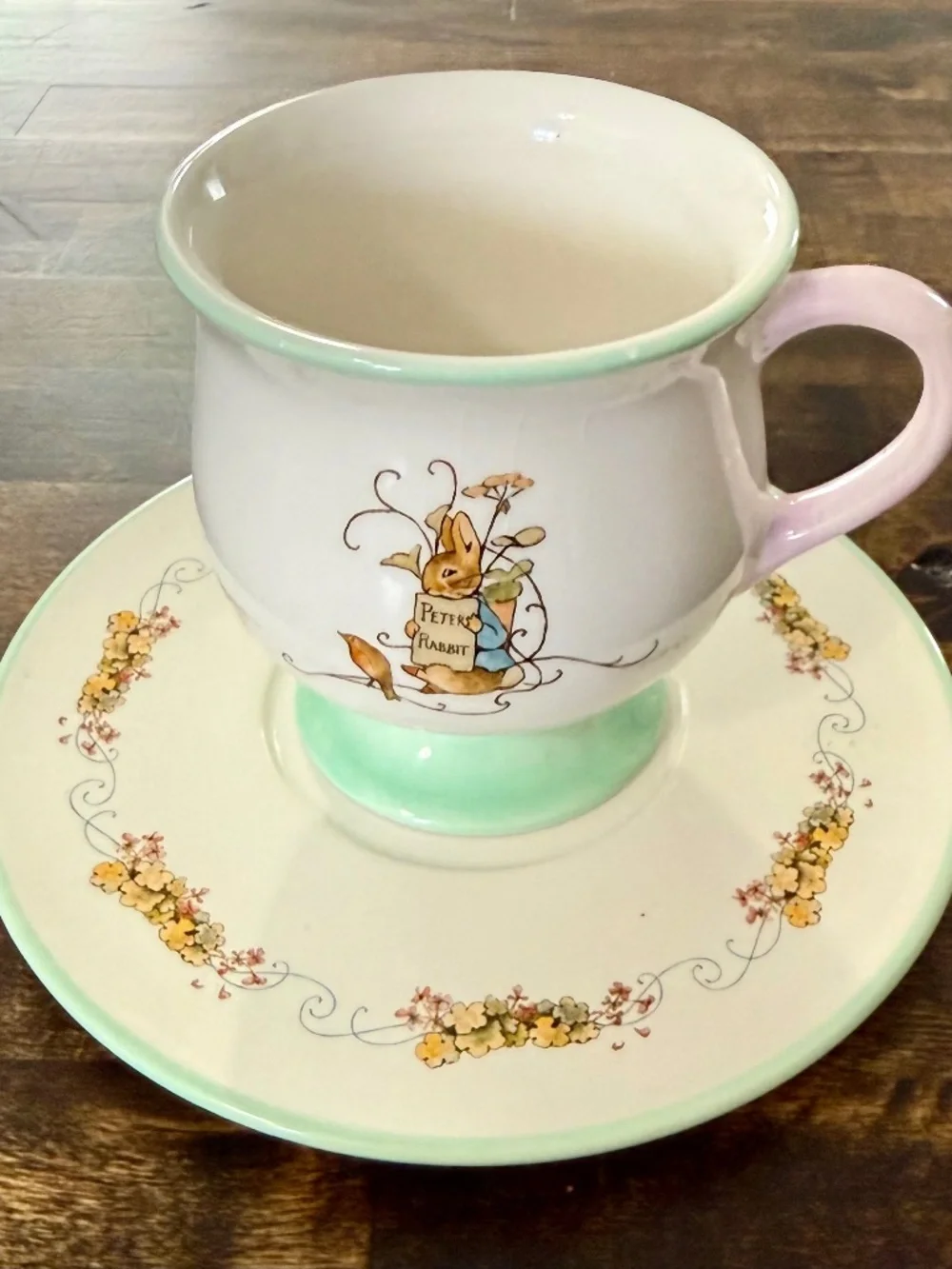 Vintage Teleflora Gift ‘Peter Rabbit’ Teacup & Saucer, FW & Co 2002
